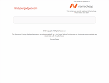 Tablet Screenshot of findyourgadget.com